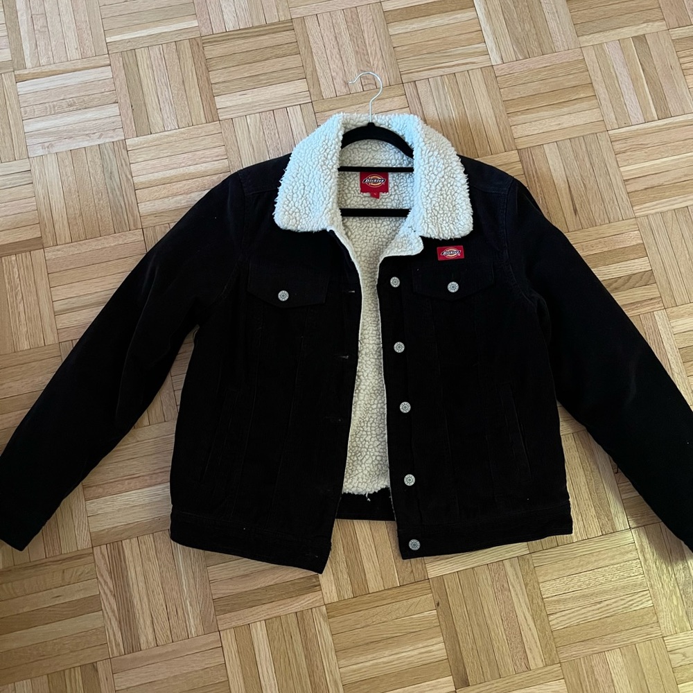 Dickies Black Sherpa Denim Jacket